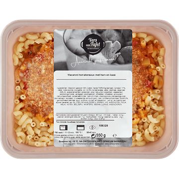 Foto van Vers aan tafel macaroni tomatensaus met ham en kaas 550g bij jumbo