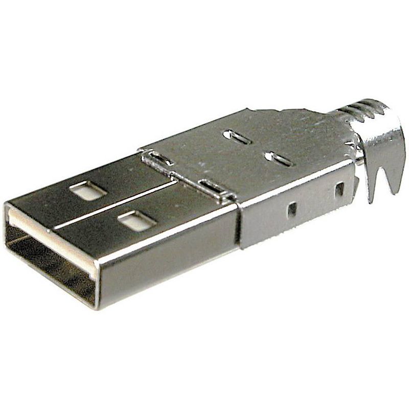 Foto van Zelf op maat te maken usb-a-connector stekker, recht usb a tc-2524001 tru components 100 stuk(s)