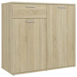 Foto van Vidaxl dressoir 80x36x75 cm spaanplaat sonoma eikenkleurig