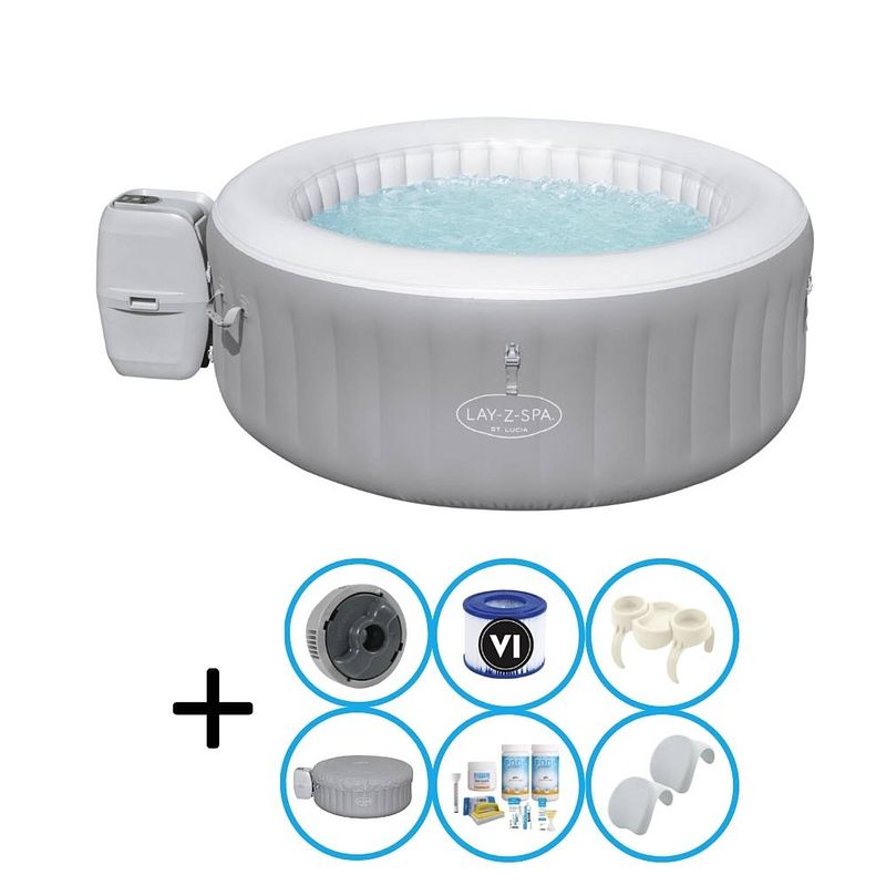 Foto van Bestway - jacuzzi - lay-z-spa - st lucia - inclusief accessoires