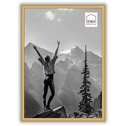 Foto van Haes deco - kunststof fotolijst a4 / 21x29,7 goud easy frame - ef11g