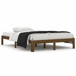 Foto van Vidaxl bedframe massief grenenhout honingbruin 140x200 cm