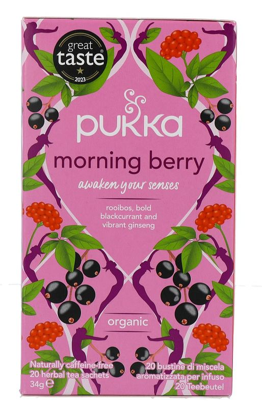 Foto van Pukka thee morning berry