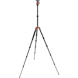 Foto van Rollei rollei monopod werkhoogte: 34 - 142 cm zwart, oranje waterpas