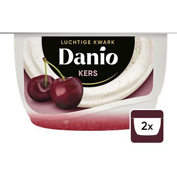 Foto van Danio luchtige kwark kers 2 x 125g bij jumbo