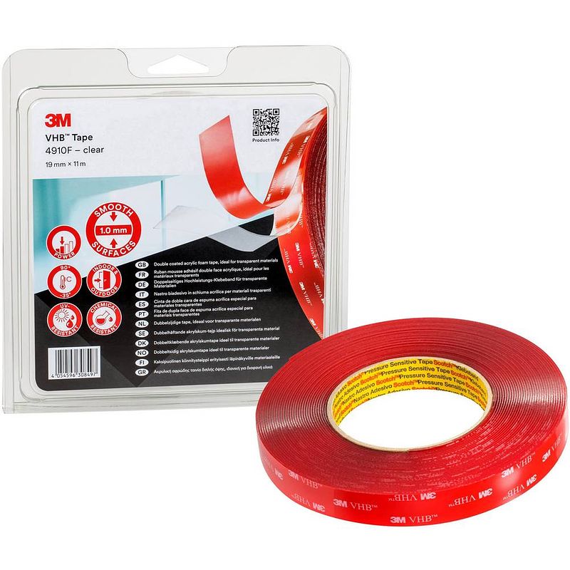 Foto van 3m 3m 4910f/ips plakband transparant (l x b) 11 m x 19 mm 1 stuk(s)