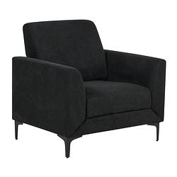 Foto van Beliani fenes - fauteuil-zwart-polyester