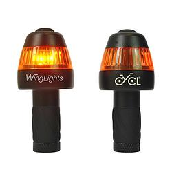 Foto van Cycl led fietsverlichting aan stuur winglights fixed v3