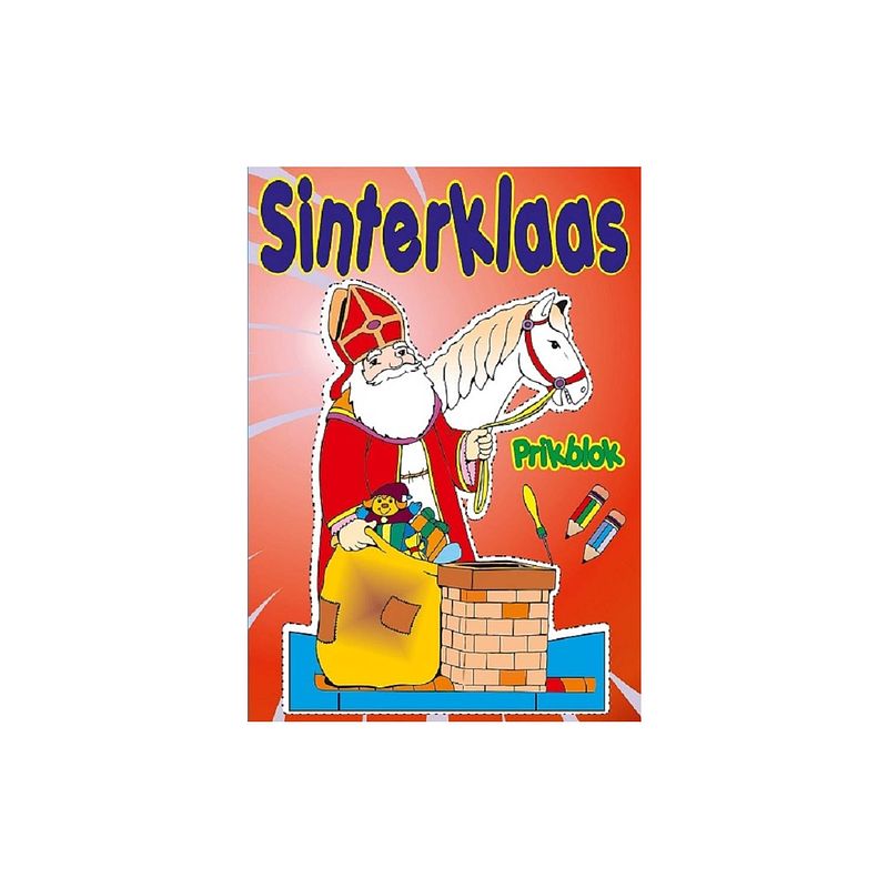 Foto van Harlekijn sinterklaas - sinterklaas prikblok 32 pagina'ss