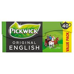 Foto van Pickwick english zwarte thee voor pot voordeelpak 40 stuks bij jumbo
