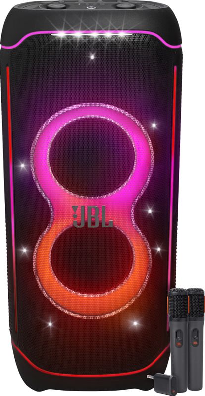 Foto van Jbl partybox ultimate + draadloze microfoonset