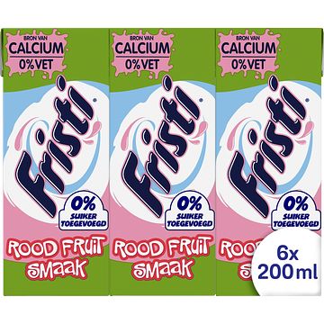 Foto van Fristi rood fruit 0% suiker toegevoegd multipack 6 x 200ml bij jumbo