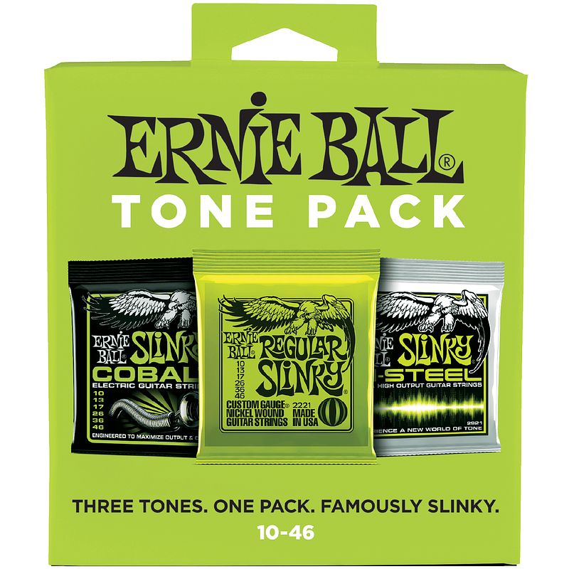 Foto van Ernie ball 3331 electric tone pack 10-46