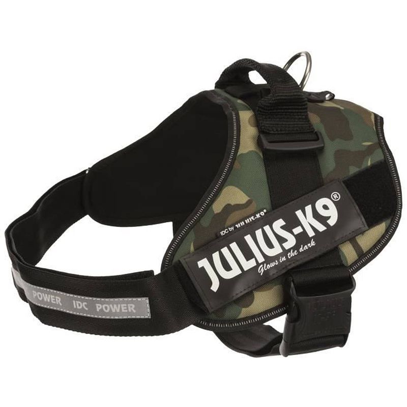 Foto van Julius k9 krachtharnas idc 2-l-xl: 71-96 cm - 50 mm - camouflage - voor hond