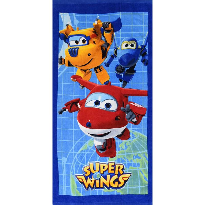 Foto van Super wings world - strandlaken - 70 x 140 cm - multi