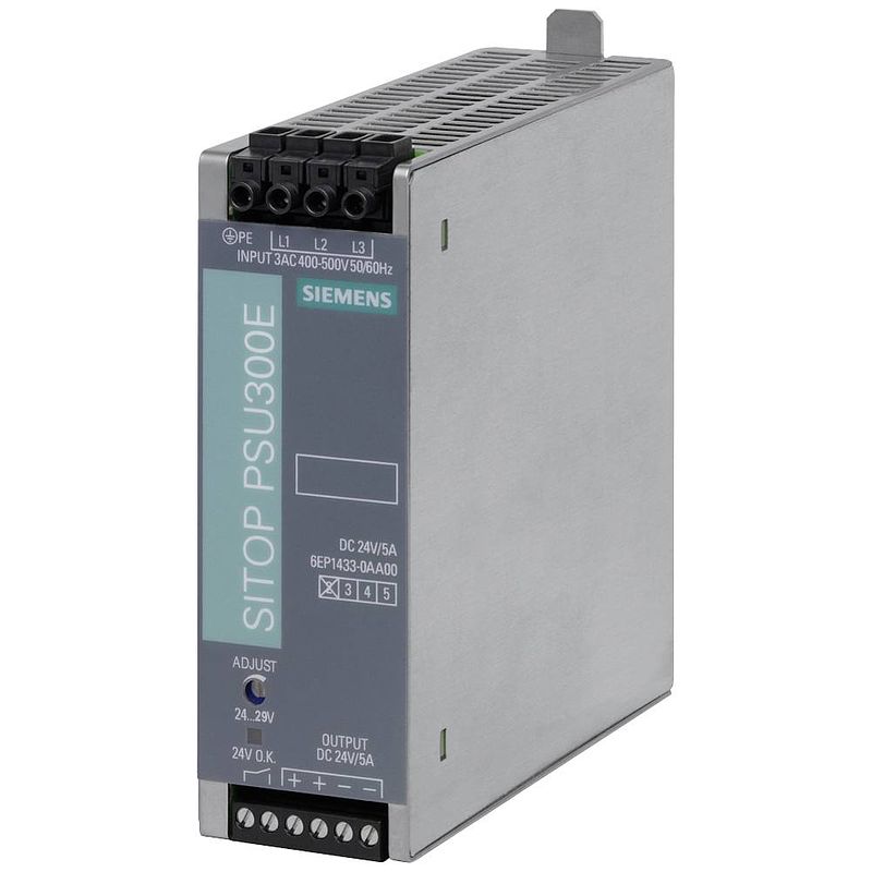 Foto van Siemens 6ep1433-0aa00 din-rail netvoeding inhoud: 1 stuk(s)