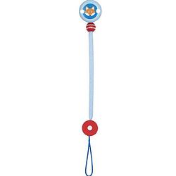 Foto van Heimess fopspeenketting vos junior 21 cm blauw/rood