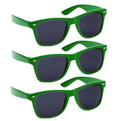 Foto van Hippe party zonnebrillen groen 4 stuks - verkleedbrillen