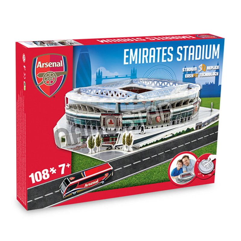 Foto van Nanostad 3d puzzel arsenal fc emirates stadium - 108 stukjes