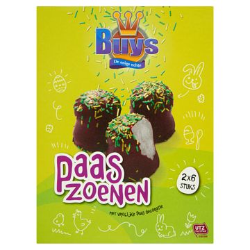 Foto van Buys paaszoenen 6 x 2 stuks 200g bij jumbo