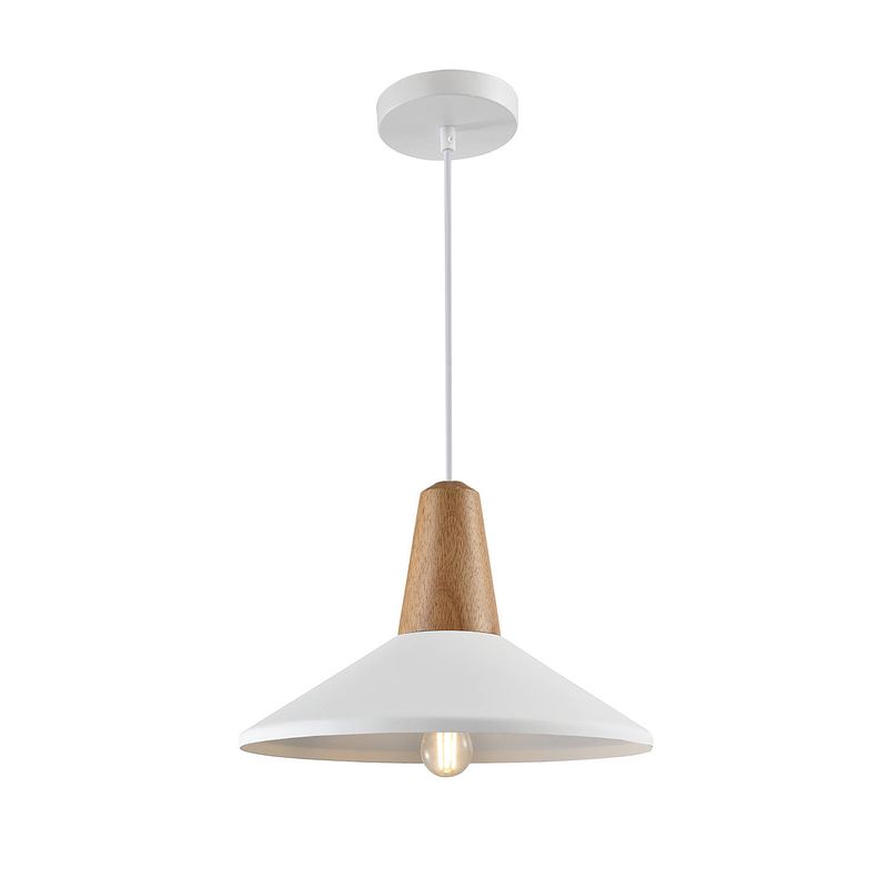 Foto van Quvio hanglamp rond wit - quv5068l-white