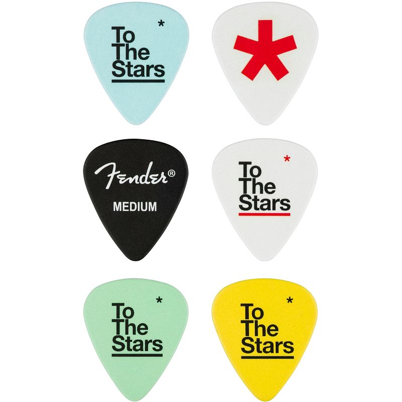 Foto van Fender tom delonge 351 celluloid picks plectrums (set van 6)