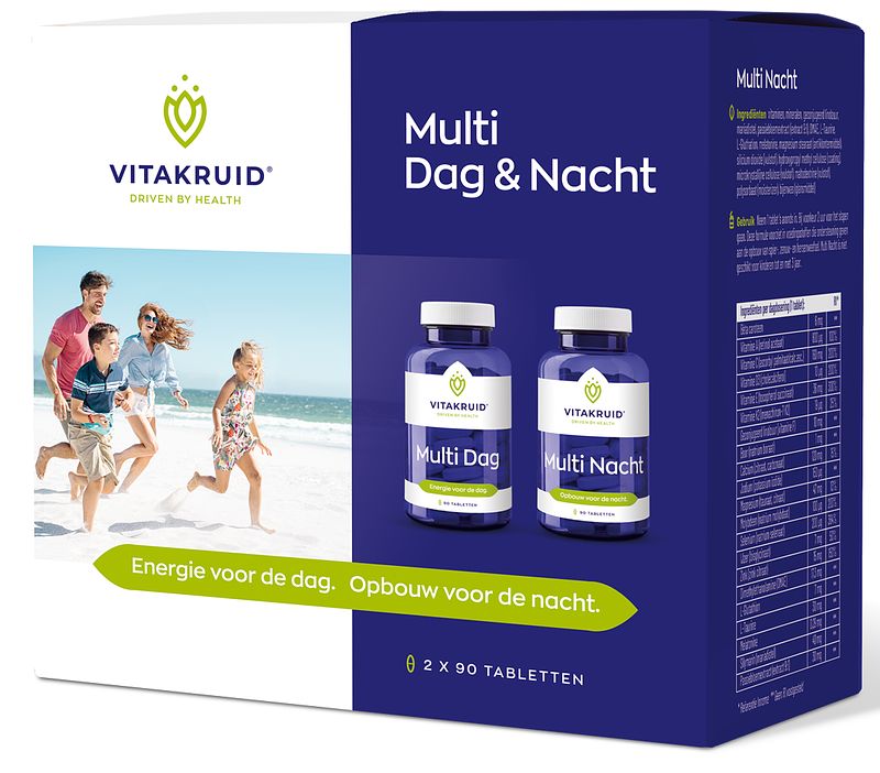 Foto van Vitakruid multi dag & nacht 2 x 90 tabletten