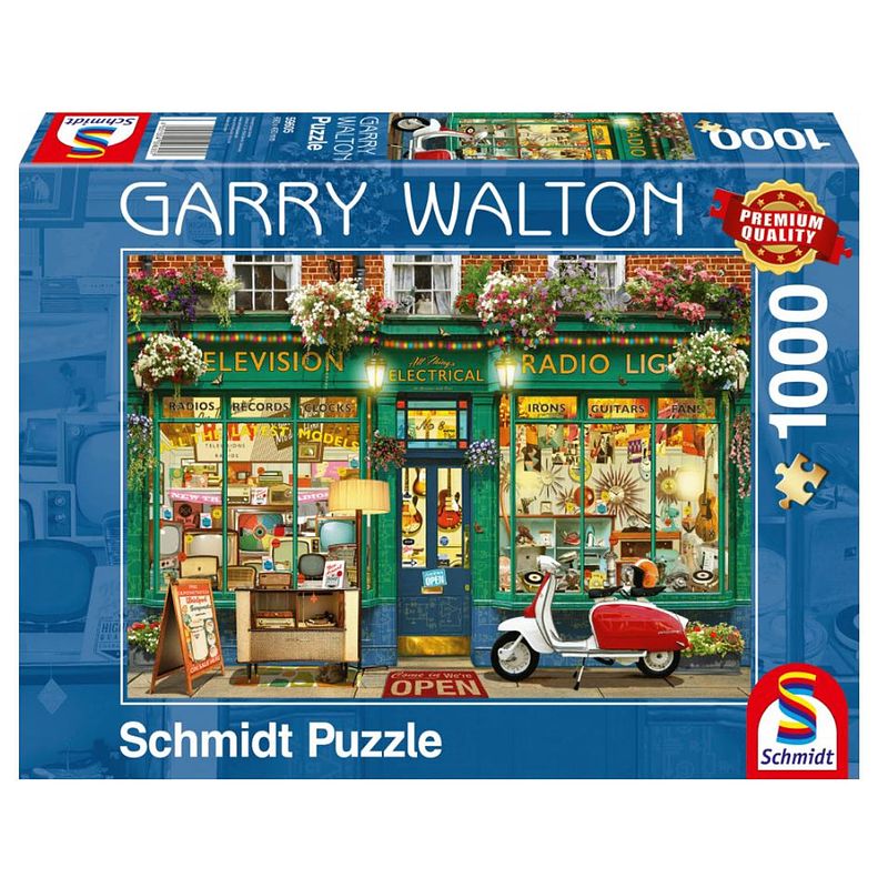 Foto van 999 games legpuzzel elektronica winkel karton 1000 stukjes