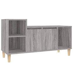 Foto van Vidaxl tv-meubel 100x35x55 cm bewerkt hout grijs sonoma eikenkleurig