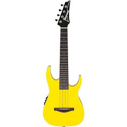 Foto van Ibanez urgt100 sun yellow high gloss elektrisch-akoestische tenor ukelele met gigbag