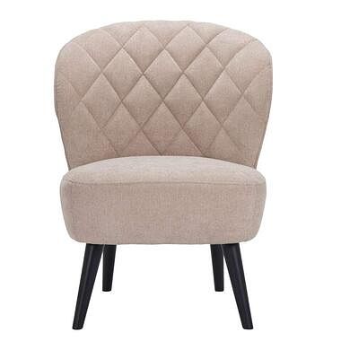 Foto van Fauteuil vita - stof - beige - leen bakker