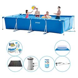 Foto van Intex frame pool rechthoekig 450x220x84 cm - 7-delig - zwembad deal