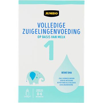 Foto van Jumbo standaard 1 volledige zuigelingenvoeding van 06 maanden 2 x 400g