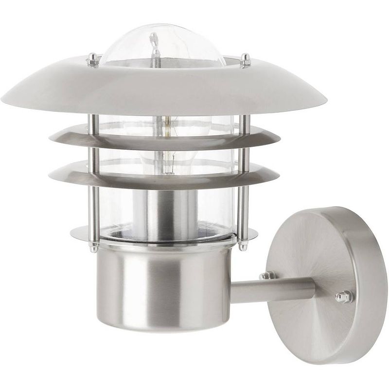 Foto van Brilliant terrence 45781/82 buitenlamp (wand) led e27 60 w rvs