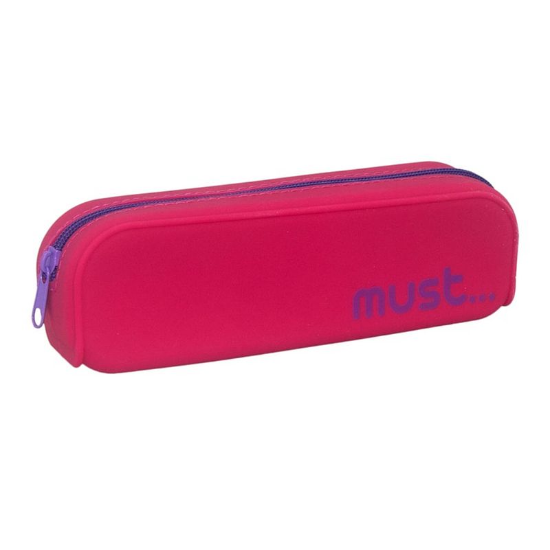 Foto van Must etui focus junior 20 x 5 x 6 cm siliconen fuchsia