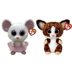 Foto van Ty - knuffel - beanie buddy - nina mouse & bush baby galago