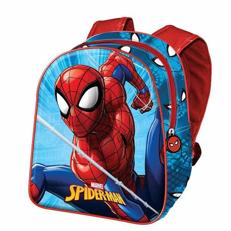 Foto van 3d-schoolrugzak spiderman mini 25 x 20 x 9 cm