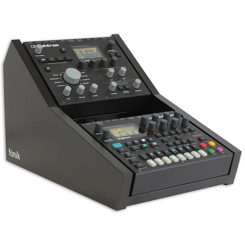 Foto van Fonik audio innovations original stand digitone/digitakt+analog heat tier (black)