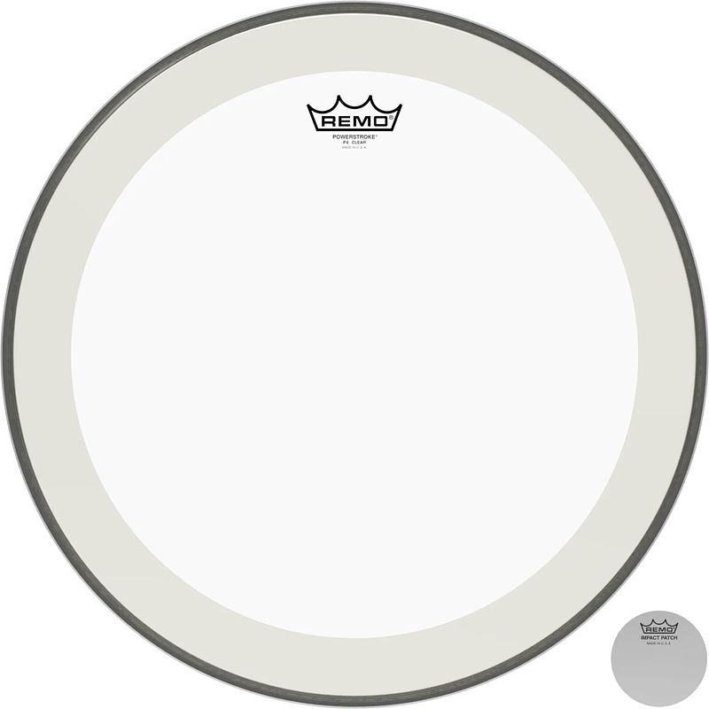 Foto van Remo p4-1318-c2 powerstroke 4 clear 18 inch bassdrumvel