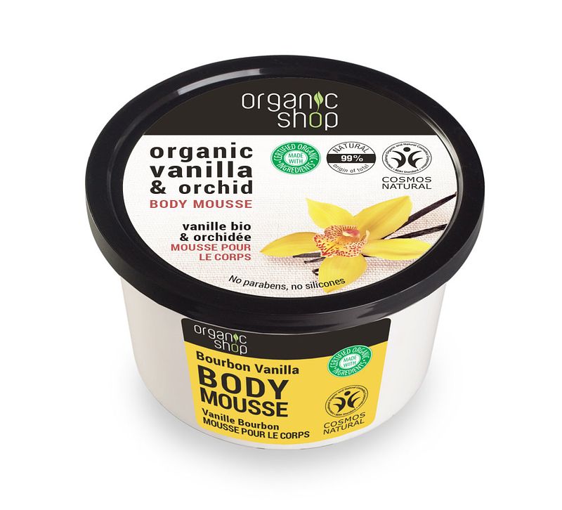 Foto van Organic shop organic vanilla & orchid body mousse