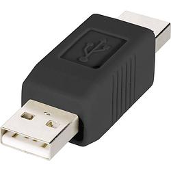 Foto van Renkforce usb 2.0 adapter [1x usb-a 2.0 stekker - 1x usb-a 2.0 stekker] rf-usba-02 vergulde steekcontacten