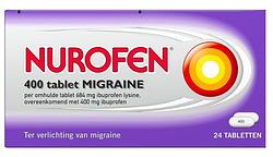 Foto van Nurofen ibuprofen migraine tabletten 400 mg, 24 stuks bij jumbo