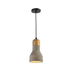 Foto van Quvio hanglamp hout en beton - quv5047l-grey