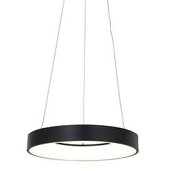 Foto van Design hanglamp - steinhauer - glas - design - led - l: 45cm - voor binnen - woonkamer - eetkamer - zwart