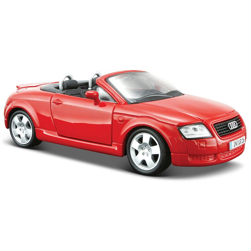 Foto van Modelauto audi tt rood schaal 1:24/17 x 7 x 6 cm - speelgoed auto's