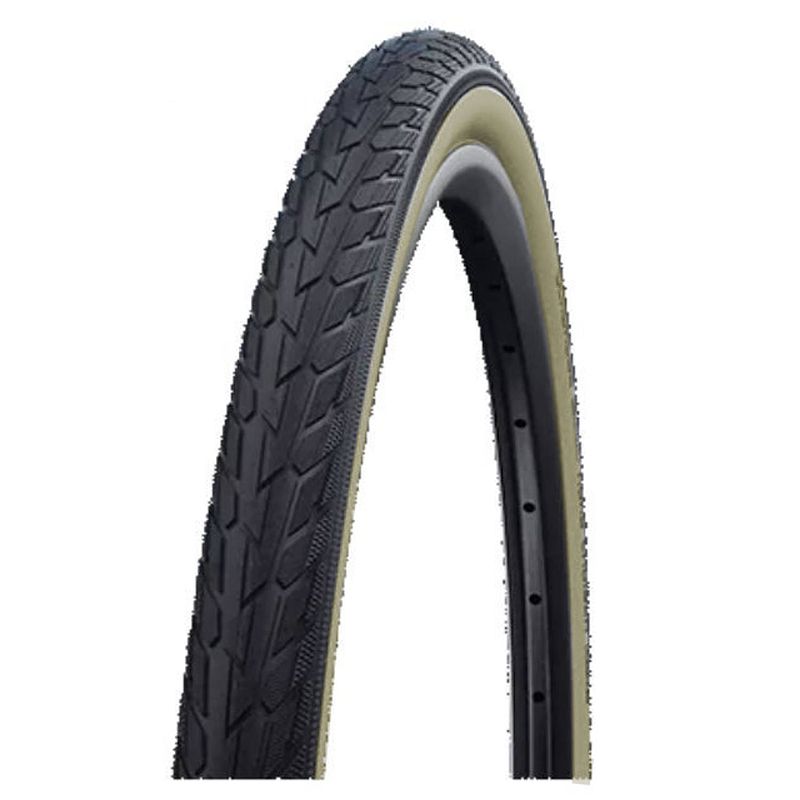 Foto van Schwalbe buitenband road cruiser 28x1 5/8 (37-622) zwart/beige