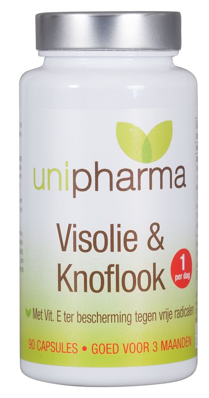 Foto van Unipharma visolie & knoflook