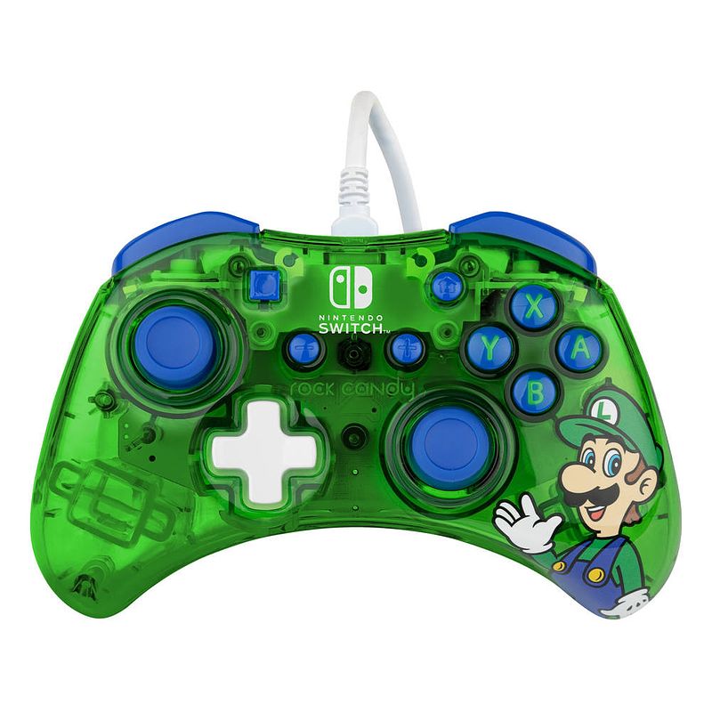 Foto van Nintendo switch pdp gaming rock candy luigi lime controller