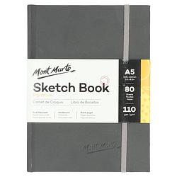 Foto van Mont marte® hardcover schetsboek met blanco vellen 110gsm a5