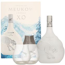 Foto van Meukow xo ice panther + glas 70cl gedestileerd